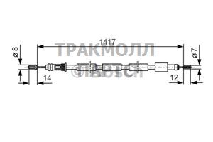 ТОРМОЗНОЙ ТРОС - 1987477273