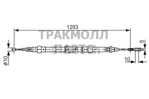 ТРОС СТОЯНОЧНОГО ТОРМОЗА - 1987477630