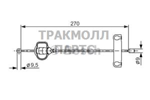 ТОРМОЗНОЙ ТРОС - 1987477631