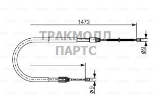 ТОРМОЗНОЙ ТРОС - 1987477636