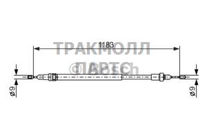 ТОРМОЗНОЙ ТРОС - 1987477638