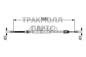 ТОРМОЗНОЙ ТРОС - 1987477643