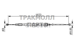 ТРОС СТОЯНОЧНОГО ТОРМОЗА - 1987477947