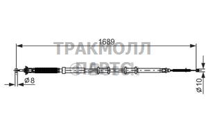 ТРОС РУЧНОГО ТОРМОЗА - 1987477975