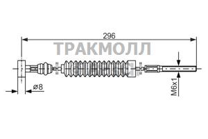 ТРОС РУЧНОГО ТОРМОЗА - 1987477984