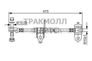 ШЛАНГ ТОРМОЗНОЙ - 1987481045