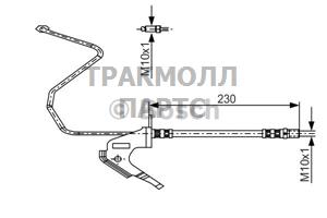 ШЛАНГ ТОРМОЗНОЙ - 1987481161