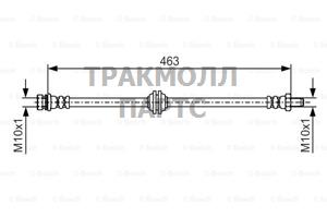 ШЛАНГ ТОРМОЗНОЙ - 1987481544
