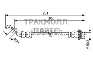 ШЛАНГ ТОРМОЗНОЙ - 1987481562