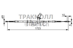 ТРОС РУЧНОГО ТОРМОЗА - 1987482268