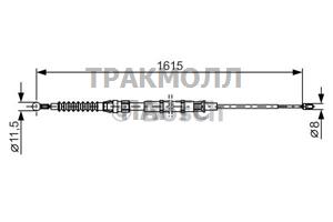 ТРОС РУЧНОГО ТОРМОЗА - 1987482328