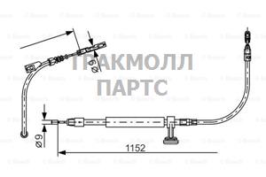 ТОРМОЗНОЙ ТРОС - 1987482332