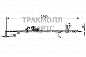 ТРОС РУЧНОГО ТОРМОЗА - 1987482425