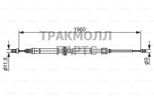 ТОРМОЗНОЙ ТРОС - 1987482432