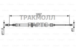 ТРОС СТОЯНОЧНОГО ТОРМОЗА - 1987482433