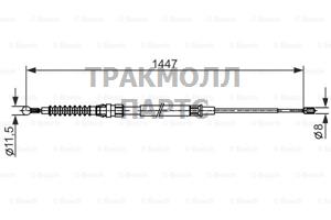 ТРОС СТОЯНОЧНОГО ТОРМОЗА - 1987482445