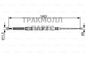 ТОРМОЗНОЙ ТРОС - 1987482456