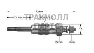 СВЕЧА НАКАЛИВАНИЯ - HDS356