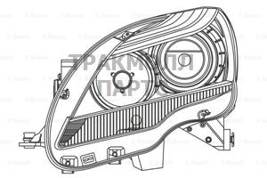 БЛОК ФАРА BOSCH - 0301269203