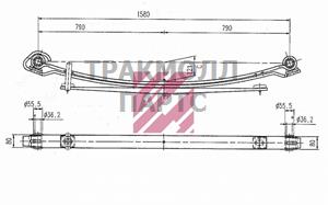 Рессора Mercedes о.н. 6743203506 M1010500 ER6743203506 MARSHALL - M1010500