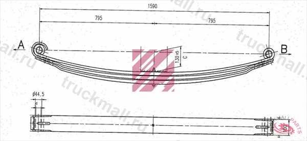 РЕССОРА VOLVO  - M1019200