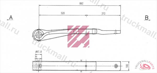 Рессора SAF о.н. 3155102800 M1035600 ER3155102800 MARSHALL - M1035600
