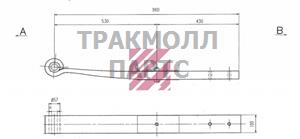 Рессора Weweler о.н. F001A037BK75 M1044300 ER21215749 MARSHALL - M1044300