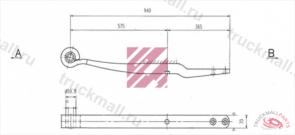 Полурессора - M1071500