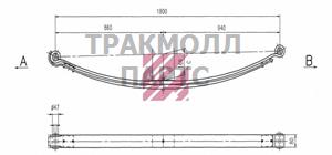 Рессора Mercedes о.н. 9723200002 M1103600 ER9723200002 MARSHALL - M1103600