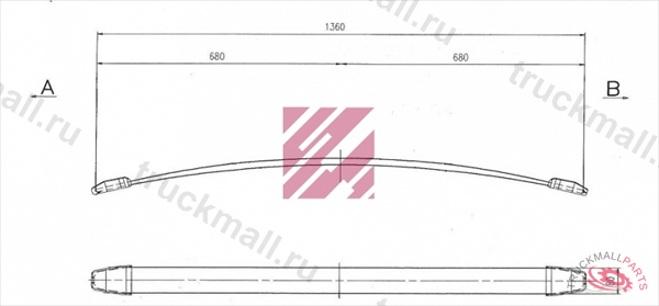 Рессора Iveco о.н. 500340499 M1130200 ER500340499 MARSHALL - M1130200