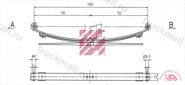 РЕССОРА ЗАДНЯЯ - M1184500