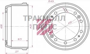 Барабан тормозной - M1900128