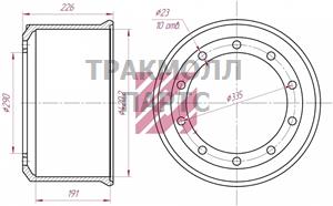 Барабан тормозной - M1900162