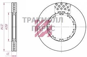 ДИСК ТОРМОЗНОЙ - M2000069