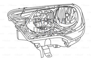 ФАРА ЛЕВАЯ BOSCH - 0318163215