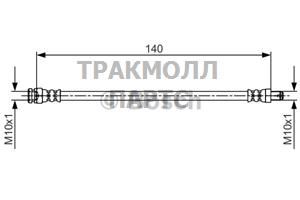 ШЛАНГ ТОРМОЗНОЙ - 1987481706