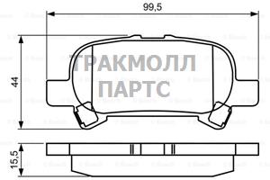 ДИСКОВЫЕ КОЛОДКИ ЗАДНИЕ - 0986495322