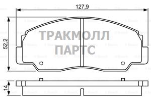 ДИСКОВЫЕ КОЛОДКИ ПЕРЕДНИЕ - 0986495339