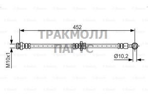 Тормозной шланг передний - 1987481103