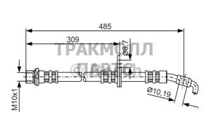 ТОРМОЗНОЙ ШЛАНГ BOSCH - 1987481106