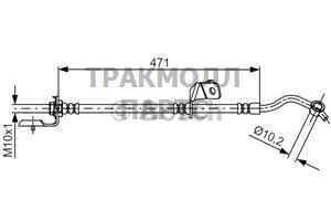ШЛАНГ ТОРМОЗНОЙ - 1987481715