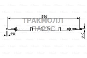 ТОРМОЗНОЙ ТРОС - 1987482527