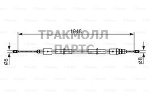 ТОРМОЗНОЙ ТРОС - 1987482541