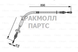 ТРОС РУЧНОГО ТОРМОЗА - 1987482543