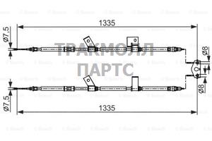 ТРОС РУЧНОГО ТОРМОЗА - 1987482563