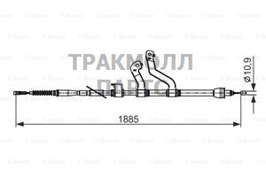 ТРОС РУЧНОГО ТОРМОЗА - 1987482573