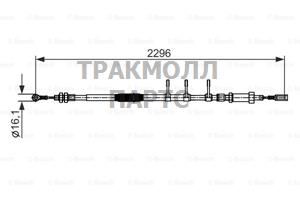 ТОРМОЗНОЙ ТРОС - 1987482595