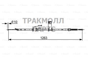 ТОРМОЗНОЙ ТРОС - 1987482617