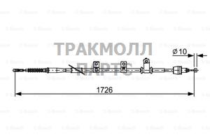 ТРОС РУЧНОГО ТОРМОЗА - 1987482618