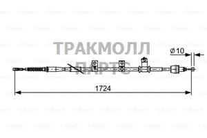 ТРОС РУЧНОГО ТОРМОЗА - 1987482619